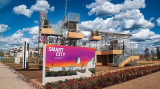 Was steckt eigentlich hinter dem Begriff „Smart City“? Auf diesem Stand auf der Buga kann man es hautnah erleben.
