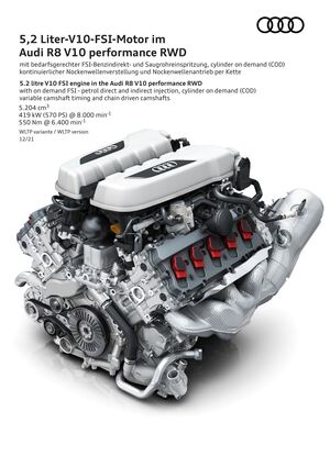 mid Ingolstadt - Herzstück: Der V10-Saugmotor ist der Garant für 570 PS, imposanten Sound und hurtigen Vortrieb.