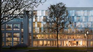 So soll das neue Haus der Wirtschaft am Ludwigsplatz in Ludwigshafen aussehen.