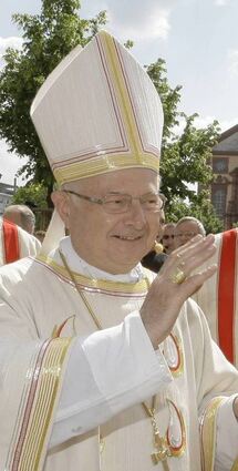 Nun im Mittelpunkt von Vorwürfen: der damalige Erzbischof Zollitsch 2012 beim Katholikentag in Mannheim.