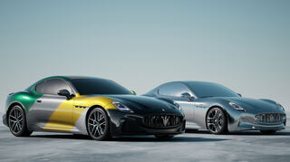 mid Groß-Gerau - Unkonventionelle Sportwagen mit Dreizack: der GranTurismo One Off Prisma (links) und der One Off Luce.