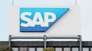 Blick auf ein Firmengebäude von SAP am Stammsitz Walldorf.