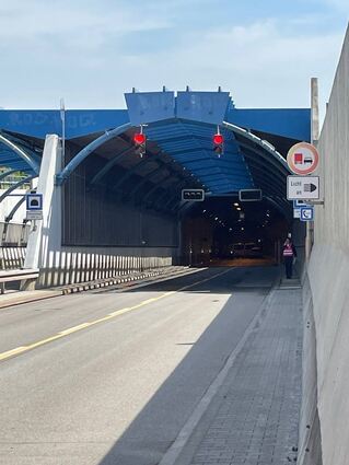 Brandrauchübung im Mannheimer Fahrlachtunnel