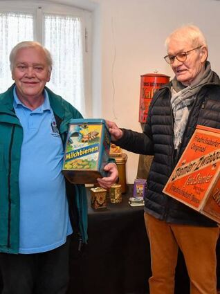 Peter Gauch (l.) und Hubert Kolkhorst haben die Ausstellung gestaltet.