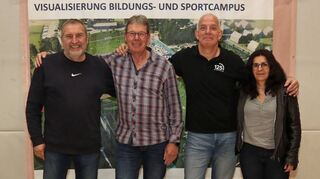 Gerhard Rohatsch (v.l.), Jürgen Litters, Andreas Röß und Barbara Cornelius.