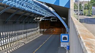 Noch ist er abgesperrt, aber am Mittwoch kommender Woche wird der Mannheimer Fahrlachtunnel wieder geöffnet.