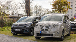 mid Dreieich - Seite an Seite, der Berlingo vor und nach dem Umbau.