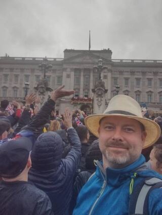 Torsten Ahl hatte einen guten Blick auf den Buckingham-Palast.