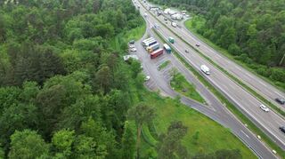 Der damalige Tatort: Der Autobahnparkplatz an der BAB 6 in Fahrtrichtung Heilbronn.
