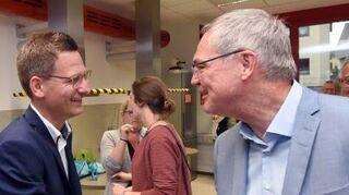 Im Duell ums Amt: Thorsten Walther (l.) und Andreas Metz.