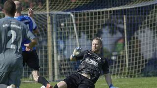 Wallstadts Torwart Andy Gänsmantel erlebte beim klaren Erfolg seines Teams in Sandhofen einen relativ geruhsamen Nachmittag.