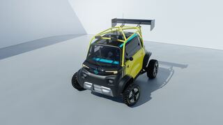 mid Groß-Gerau - Mit dabei beim Blitzgewitter: Das geländegängige Elektro-Fun-Mobil "Rocks e-XTREME" als Unikat.
