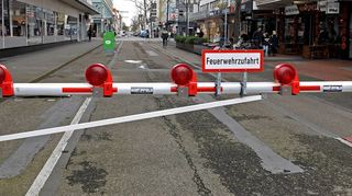 Jetzt wieder für den Autoverkehr geöffnet: die Mannheimer Fressgasse.