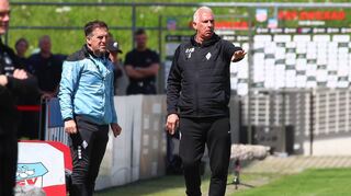 Wollte sich vor dem Spiel bei 1860 München nur zum Sportlichen äußern: Waldhof-Trainer Christian Neidhart (rechts).