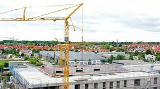 Der Werkstatt-Neubau aus der Vogel-perspektive.