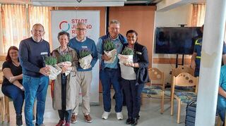 Christian Specht (v.l.), Tanja Krone, Thorsten Riehle, Raymond Fojkar und Isabell Belser.