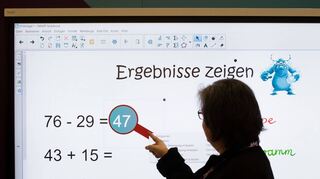 Interaktiv: So sieht eine digitale Schultafel aus.
