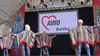 Auftritt des AWO-Balletts im Mai auf der Bundesgartenschau in Mannheim – ohne Sombrero.