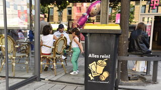 Alles rein - Müllentsorgung auf dem Mannheimer Stadtfest