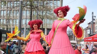 Mehr Events – wie hier im April bei „Mannheim blüht auf“ – sehen manche als Möglichkeit, die City attraktiver zu machen.