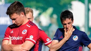 Jossip Anzeneder (v.l.), Mario Schachner und Trainer Andreu Enrich waren im Finale nach dran. Am Ende jubelten aber die Kölner.