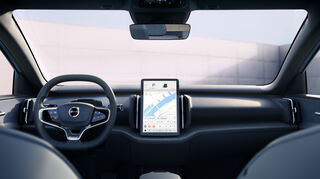 mid Groß-Gerau - Als Schaltzentrale im Innenraum des EX30 dient ein 12,3 Zoll großer Touchscreen, der Zugang zum Android Infotainmentsystem gewährt.