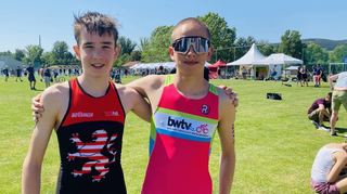 Felix Bugert (l.) und Arne Bausewein traten beim DTU-Jugendcup in Jena an.