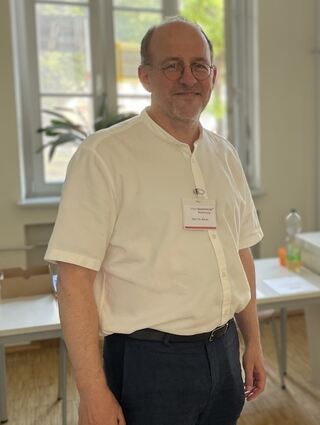 Wahlleiter Thomas Bauer rechnet an der Keppler-Schule mit einer niedrigen Wahlbeteiligung.