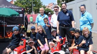 Auch die Kindergruppe Löschlöwen war beim Tag der offenen Tür dabei. Sie kann derzeit keine neuen Mitglieder aufnehmen.