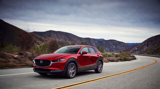 mid Groß-Gerau - Die Innovationen des modellgepflegten Mazda CX-30 werden vor allem im Cockpit zu finden sein.