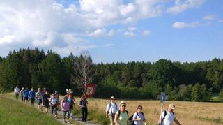 Zahlreiche Kilometer legten die Wanderer aus Viernheim bei ihrer Wallfahrt nach Walldürn zu Fuß zurück.