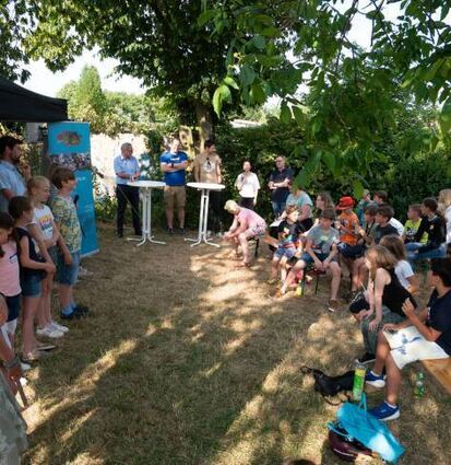 Im JUZ-Garten wurden die Ergebnisse präsentiert.