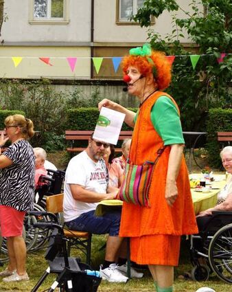 Hinter Clown Rosanna steckte Gudrun Ubnau (Klinikclowns).