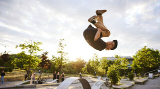 Auch ein Parkour-Workshop ist Teil von „Deluxe“.
