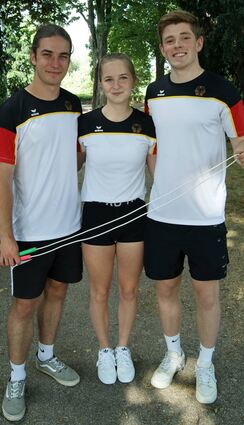 Robin Krauss (r.), Luisa Schwind und Moritz Kumpf messen sich im Rope Skipping – Seilspringen – mit den Weltbesten ihres Sports.