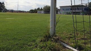 Auf dem Fußballplatz in Nordheim lief am Nachmittag der Bürgerversammlung das Training der jüngsten Sportler.