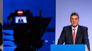 Südzucker-Vorstandsvorsitzender Niels Pörksen bei seiner Rede auf der virtuellen Hauptversammlung.