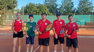 So sehen Meister aus: die gemischte U15 des TCH.