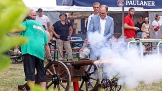 Auch Kanonenschüsse waren am Wochenende zu hören.