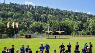 Trainiert wird teilweise beim FC Grünsfeld.