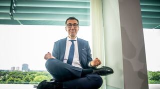 Zu Gast auf der Buga in Mannheim: Landwirtschaftsminister Cem Özdemir.