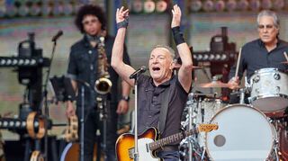 Bruce Springsteen bei seinem Konzert am Samstag in Hamburg.