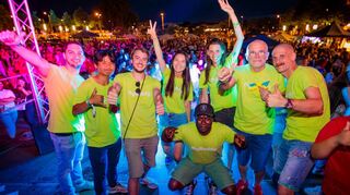 Das Team des myBuddy-Festivals mit Gründerin Weihua Wang (4.v.l.) ist motiviert für die neue Auflage des Formats in der Quadratestadt.