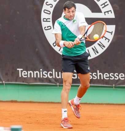 Grün-Weiss-Spieler Bernabé Zapata Miralles zeigte eine starke Leistung im Einzel. Im Doppel verpasste der Spanier mit Partner Daniel Cukierman den Erfolg knapp.