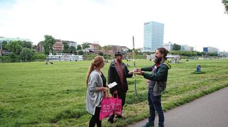 Jonas Gieske (bei einer Aktion auf der Neckarwiese).