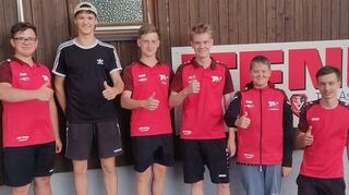 Die erfolgreiche TSV-U18 (von links): Nico Stumpf, Maximilian Mutsch, David Kohler, Lasse Siegismund, Janne Siegismund, Johannes Steffan.