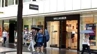 Die Hallhuber-Filiale auf den Mannheimer Planken.