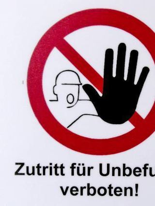Das Labor ist ein streng geschützter Bereich.