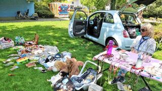 Liane Siebeck hatte einen Flohmarkt organisiert.