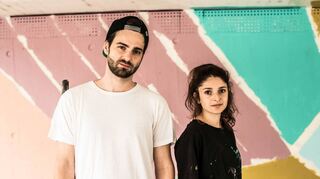Andreas Heinrich und Delia Rothas gestalten erstmals ein eigenes Mural.